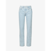 RE/DONE 90S STRAIGHT-LEG HIGH-RISE ORGANIC-COTTON JEANS