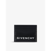 GIVENCHY GIVENCHY MEN'S BLACK G-ESSENTIALS LEATHER CARD HOLDER,56872386