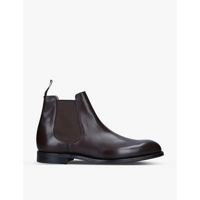 Church Amberley Leather Chelsea Boots In Dark Brown