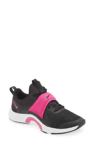 Nike Renew In-season Tr 12 Training Shoe In Black/ Pink/ Dark Smoke