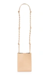 Jil Sander Small Leather Shoulder Bag In Nude