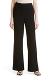 Kobi Halperin Adrian Silk-blend Straight Leg Pants In Black