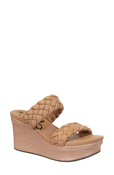 Otbt Fluent Wedge Platform Sandal In Brown