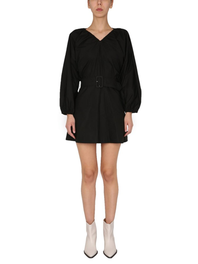 Patou Balloon Sleeved V In Black