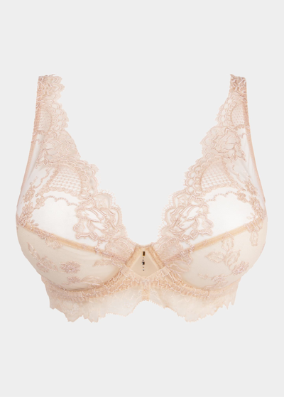 Lise Charmel Sublime En Dentelle Lace Push-up Bra In Fs/fuchsia Sublim