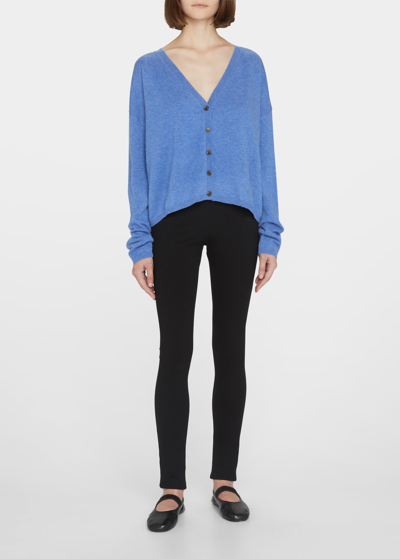 Lisa Yang Abby Cashmere Cardigan In Denim Blue