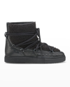 Inuikii Curly Rock Shearling Colorblock Snow Booties In Black