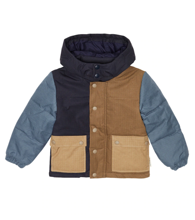 The New Society Kids' Lenon Cotton Canvas Jacket In Patchwork