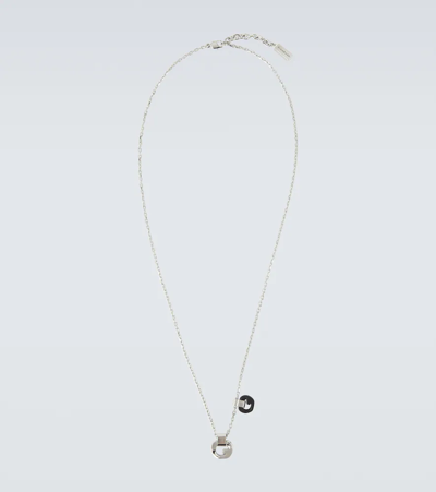 Givenchy G Chain Necklace In Black/silvery