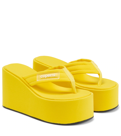 Coperni Platform Thong Sandals In Amarillo ModeSens