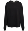 The Row Ciles Long Sleeve Cotton Jersey T-shirt In Black
