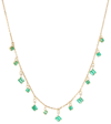 Suzanne Kalan 18kt Gold Necklace With Diamonds And Emeralds In Gold