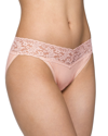 Hanky Panky Signature Lace Organic Cotton V-kini Panties, Basic Colors In Rosita