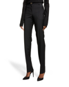 Givenchy High-rise Slim Wool And Mohair Pants In Black
