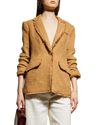 Cinq À Sept Khloe Boucle Blazer In Cherry Tomato