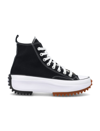 Converse Run Star Hike Hi Sneakers Black/white/gum In Black