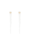 Simone Rocha Transparent Drip Earrings In White