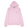 Lacoste Pink Logo Hooded Cotton-blend Sweatshirt