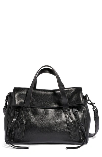 Aimee Kestenberg Bali Double Entry Leather Satchel In Black Vintage