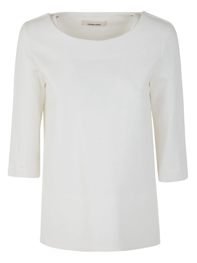 Liviana Conti Short Sleeves Sweater In Chalk