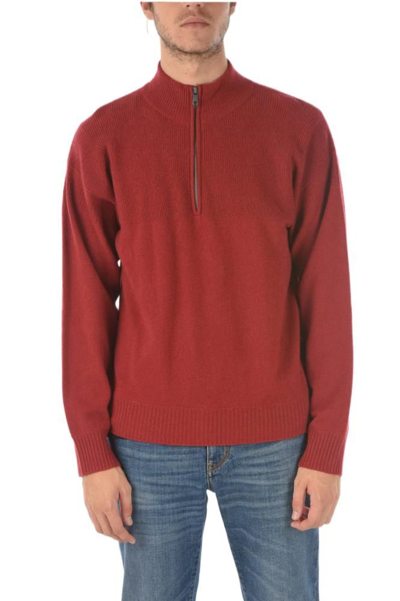 Ermenegildo Zegna Men's  Red Other Materials Cardigan