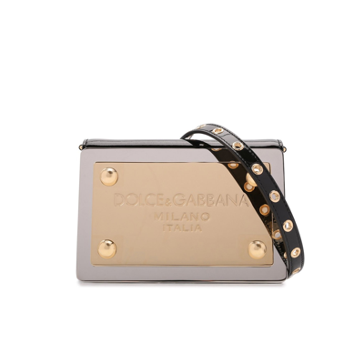 Dolce & Gabbana Leather 90s Sicily Clutch Bag In Black