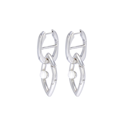 Capsule Eleven Eye Opener Chain Earrings Silver