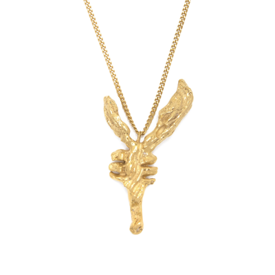 Loveness Lee Goat Chinese Zodiac Necklace In Gold