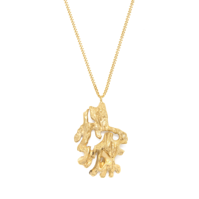 Loveness Lee Monkey Chinese Zodiac Necklace In Gold