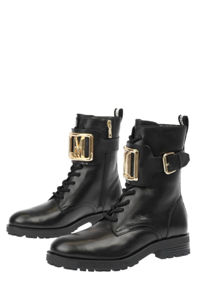 Moschino Womens Black Ankle Boots