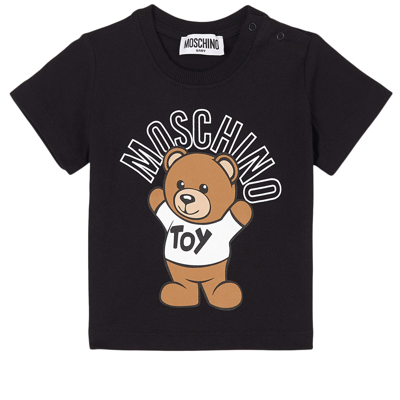 Moschino Kid-teen Kids' Branded Graphic T-shirt Black