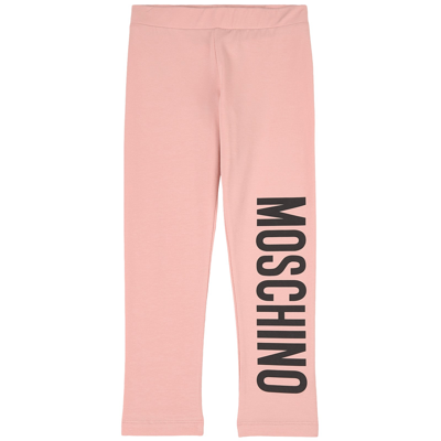 Moschino Kid-teen Teen Girls Pink Logo Leggings