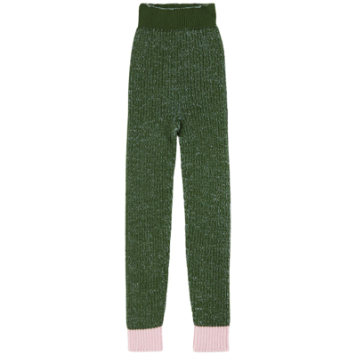 Paade Mode Knitted Seamless Leggings Traveller Green