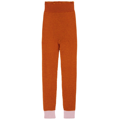 Paade Mode Knitted Seamless Leggings Traveller Orange