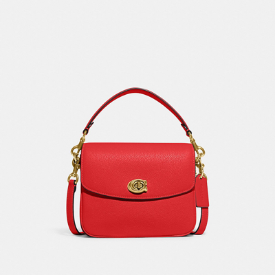 Coach Cassie Crossbody 19 In Brass/sport Red