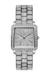 JBW CRISTAL DIAMOND BRACELET WATCH, 28MM