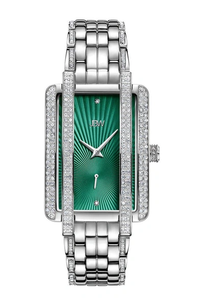 Jbw Mink Stainless Steel Diamond Watch, 28mm In Silver
