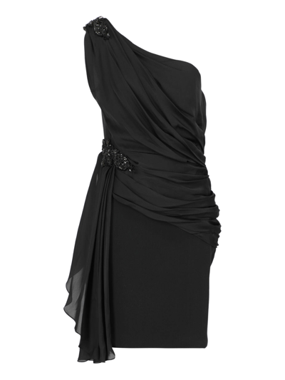 Pre-owned Marchesa Women's Dresses -  - In Black Silk