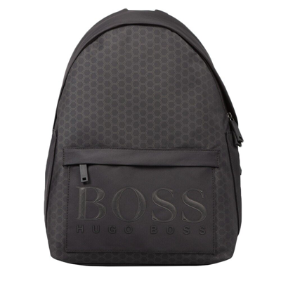 Pre-owned Hugo Boss Boss Mens Black Hegon Backpack - Brand
