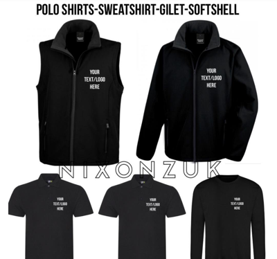 Pre-owned Result Custom Workwear Bundle - Embroidered - Polos Sweatshirt Gilet Jacket -