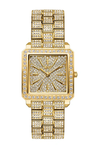 JBW CRISTAL DIAMOND BRACELET WATCH, 28MM