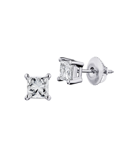 Saks Fifth Avenue Women's 14k White Gold & 0.5 Tcw Diamond Earrings