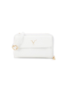 V Italia Women's Registered Trademark Of Versace 19.69 Leather Wallet On A Chain In White