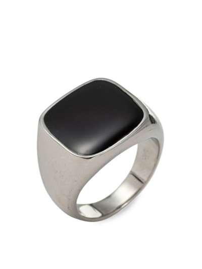 Eye Candy La Men's Nathan Titanium & Crystal Ring In Neutral