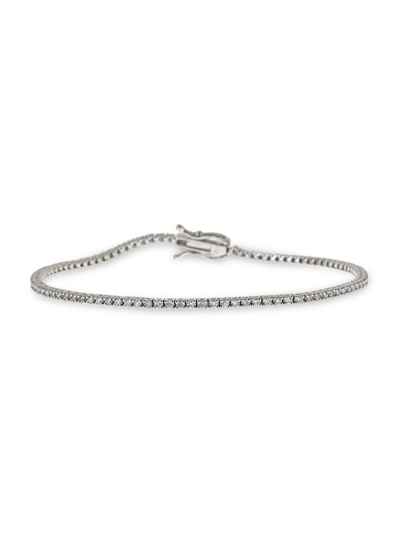 Saks Fifth Avenue Women's 14k White Gold & 2 Tcw Diamond Tennis Bracelet