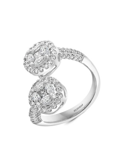Effy Hematian Women's 18k White Gold & Diamond Ring/size 7