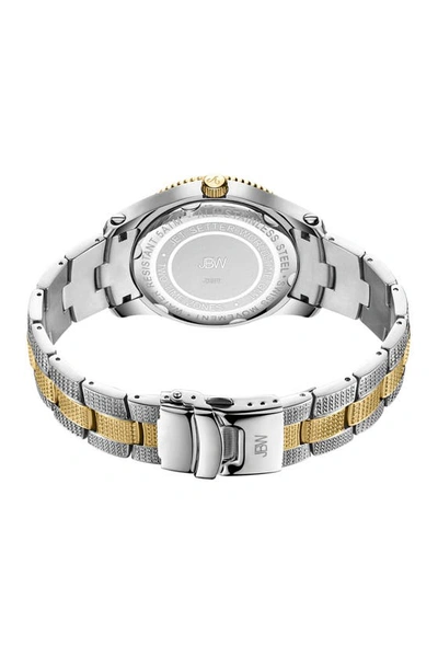 Jbw Jet Setter Gmt Bracelet Watch, 46mm In Silver