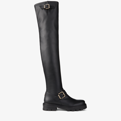 JIMMY CHOO BIKER II OVER THE KNEE FLAT