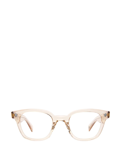 Garrett Leight Naples Eco Beige Crystal Unisex Eyeglasses In Brown