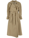 Dorothee Schumacher Classic Ease Cotton-blend Trench Coat In Beige